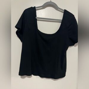 Universal Thread Black Crop Top